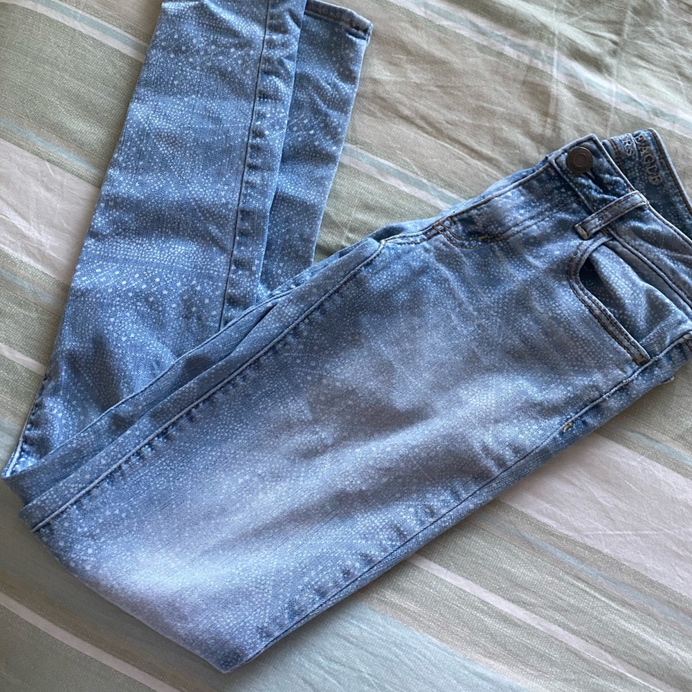 Pattern Skinny Jeans